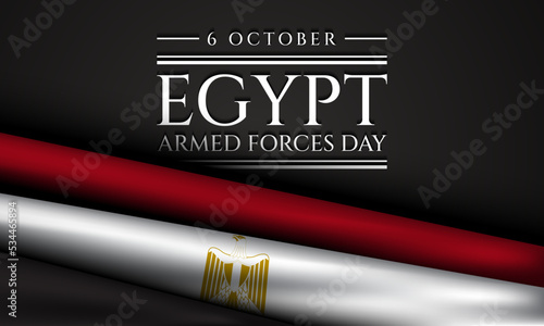 Egypt Armed Forces Day Background Design.