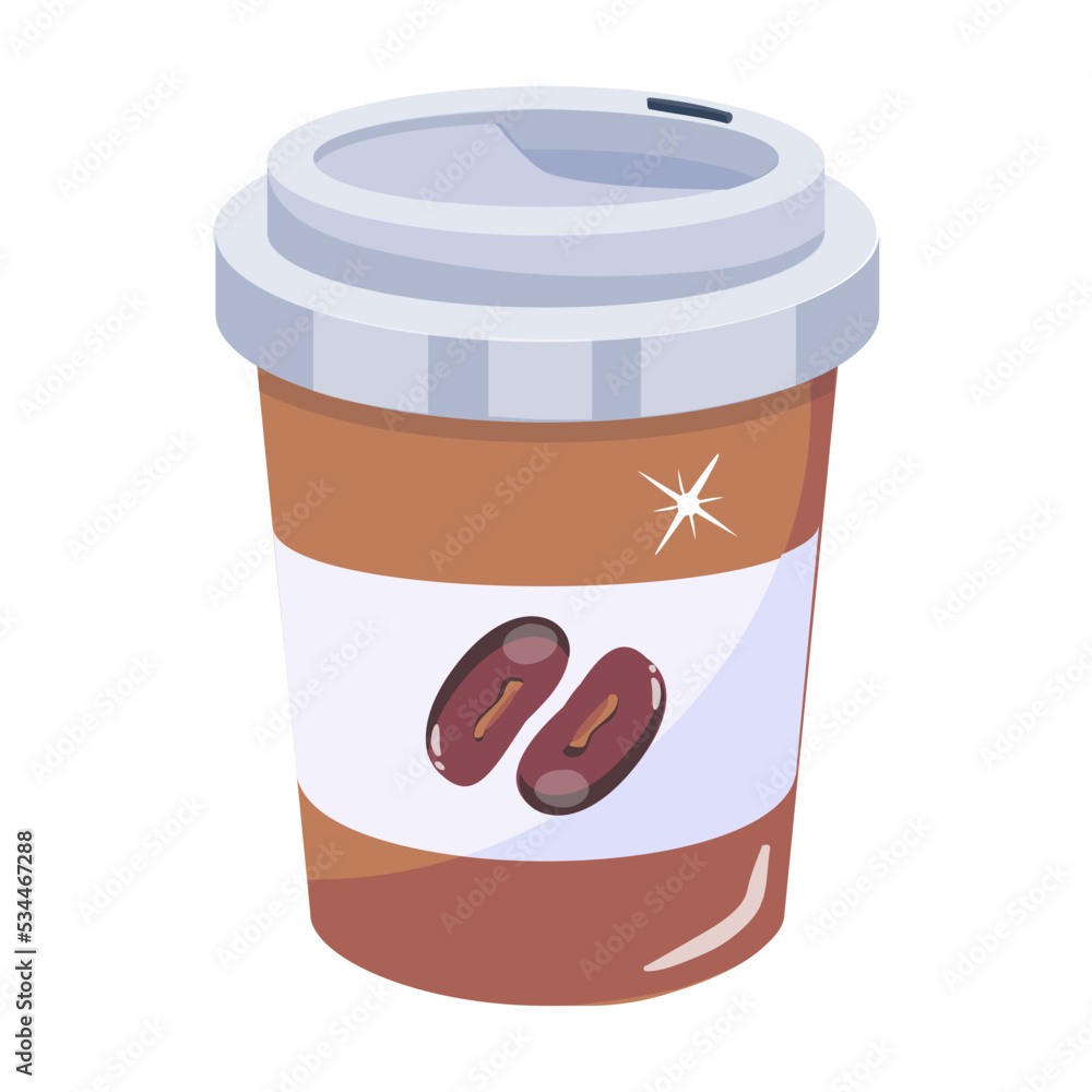Modern flat icon of juice glass Modern flat icon of juice glass