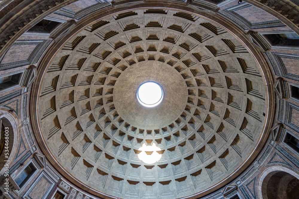 Beautiful dome in Rome, Italy
