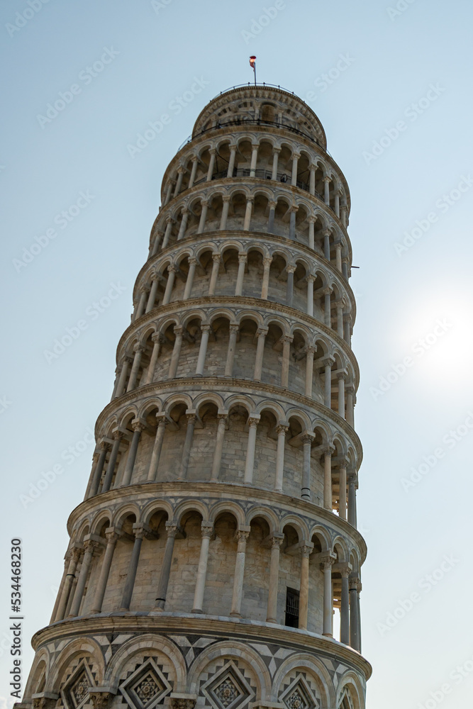 View of the tower of Pisa