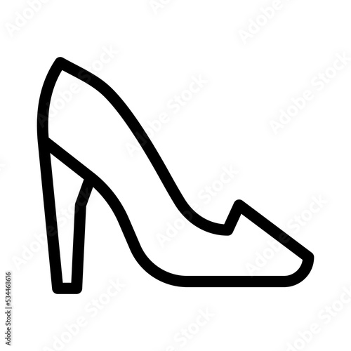 high heels line icon illustration vector graphic