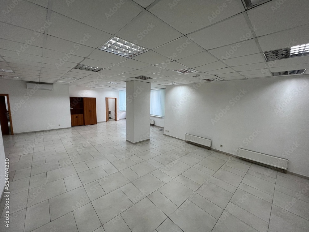 empty office room with a window empty office room with a window