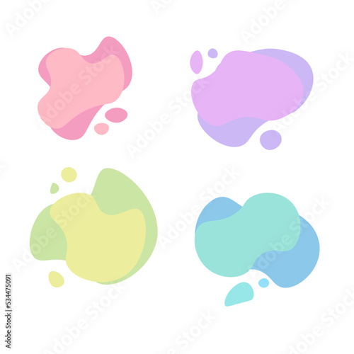 Colored spots for paperwork, posters, stories