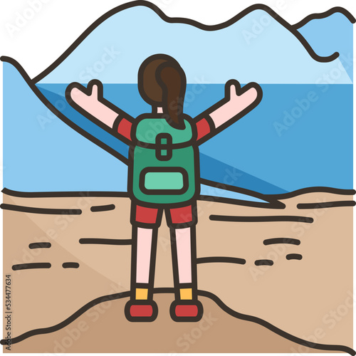 hiking icon