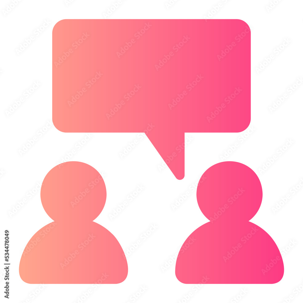 conversation gradient icon conversation gradient icon