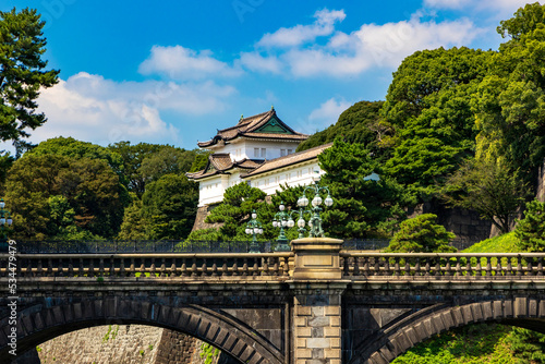 皇居　二重橋と伏見櫓 photo