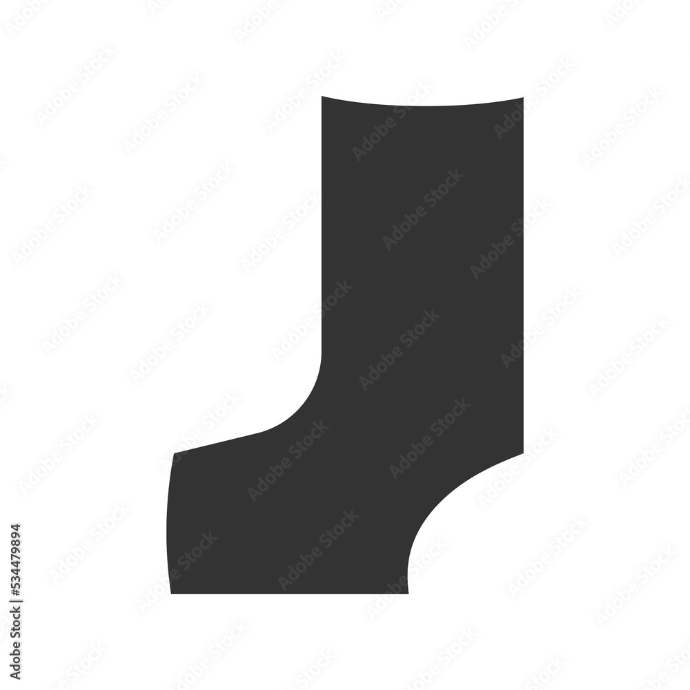 Gymnastics ankle warmer for rhythmic gymnastics pictogram vector illustration.