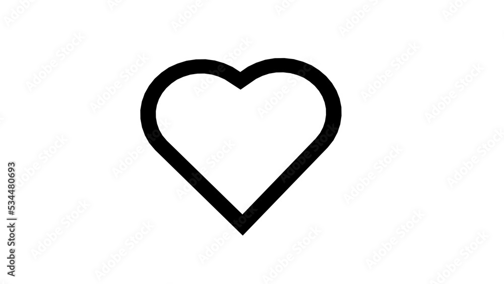 love heart valentine logo