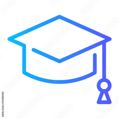 mortarboard gradient icon