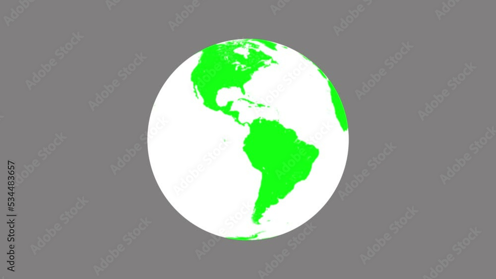 Flat design spinning Earth isolated on black. Animation of planet Earth. Flat design Flat design spinning Earth isolated on black. Animation of planet Earth. Flat design