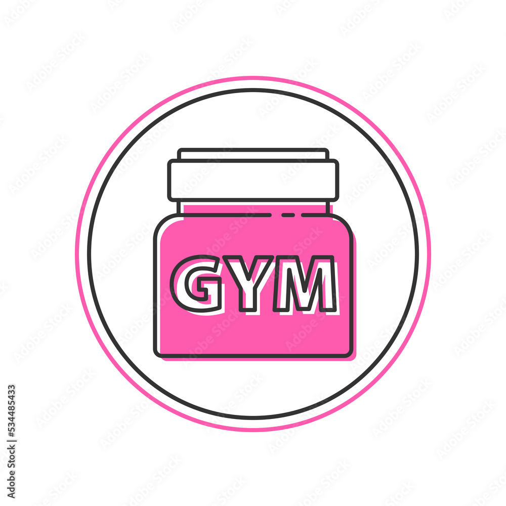 Filled outline Sports nutrition bodybuilding proteine power drink and food icon isolated on white background. Vector Filled outline Sports nutrition bodybuilding proteine power drink and food icon isolated on white background. Vector