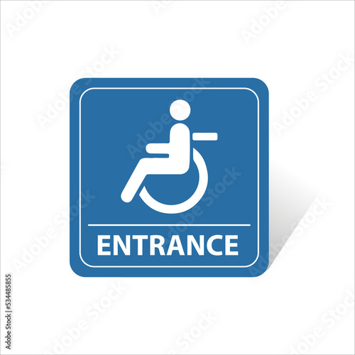entrance handicap only