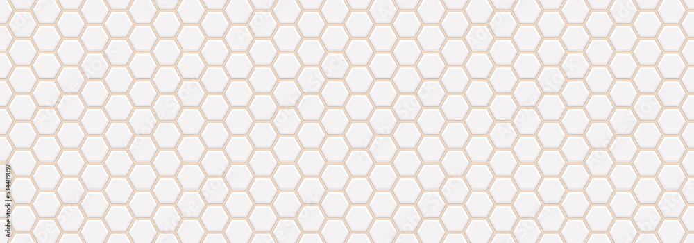 Embossed light grey hexagon on light brown background. Abstract honeycomb. Abstract tortoiseshell. Pastel color. Earth tone colour Embossed light grey hexagon on light brown background. Abstract honeycomb. Abstract tortoiseshell. Pastel color. Earth tone colour