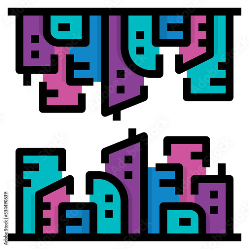 Multiverse Filled Outline icon