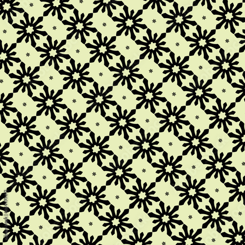 black floral pattern simple flat vector design. well us as wallpaper
