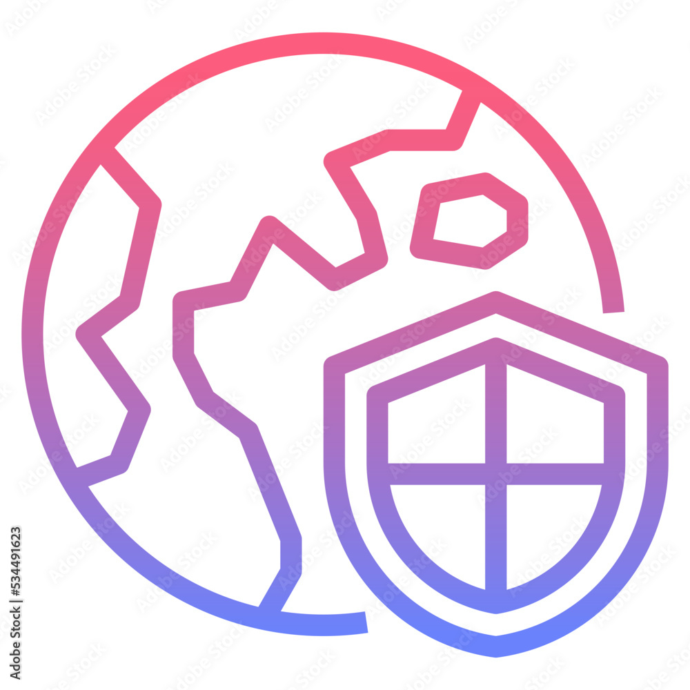 Privacy line gradient icon Privacy line gradient icon