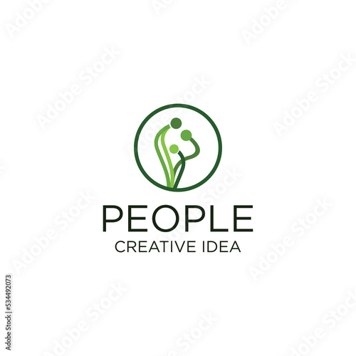 People logo icon vector image