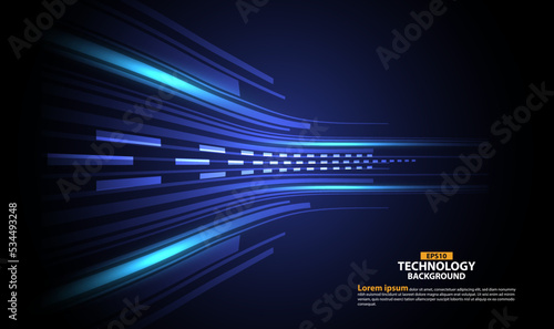 Technology Speed Line Background Vector