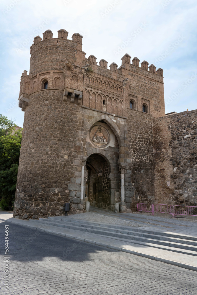 The Sun Gate (Spanish: Puerta del Sol), a medieval gate in Toledo, Spain