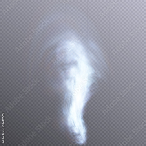Blue smoke on a transparent background. Hookah smoke, poisonous gas, purple dust, fog effect. 