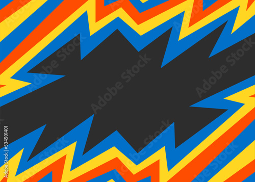 Abstract background with gradient sharp and zigzag line pattern