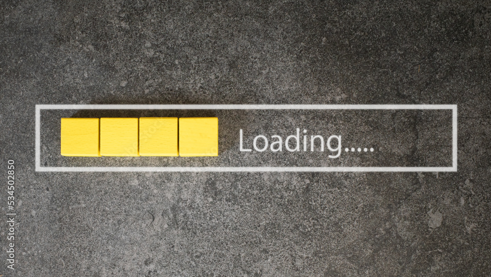 Fototapeta premium Loading(ローディング・進行中)
