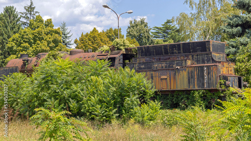 Abandon German Steam Locomotive