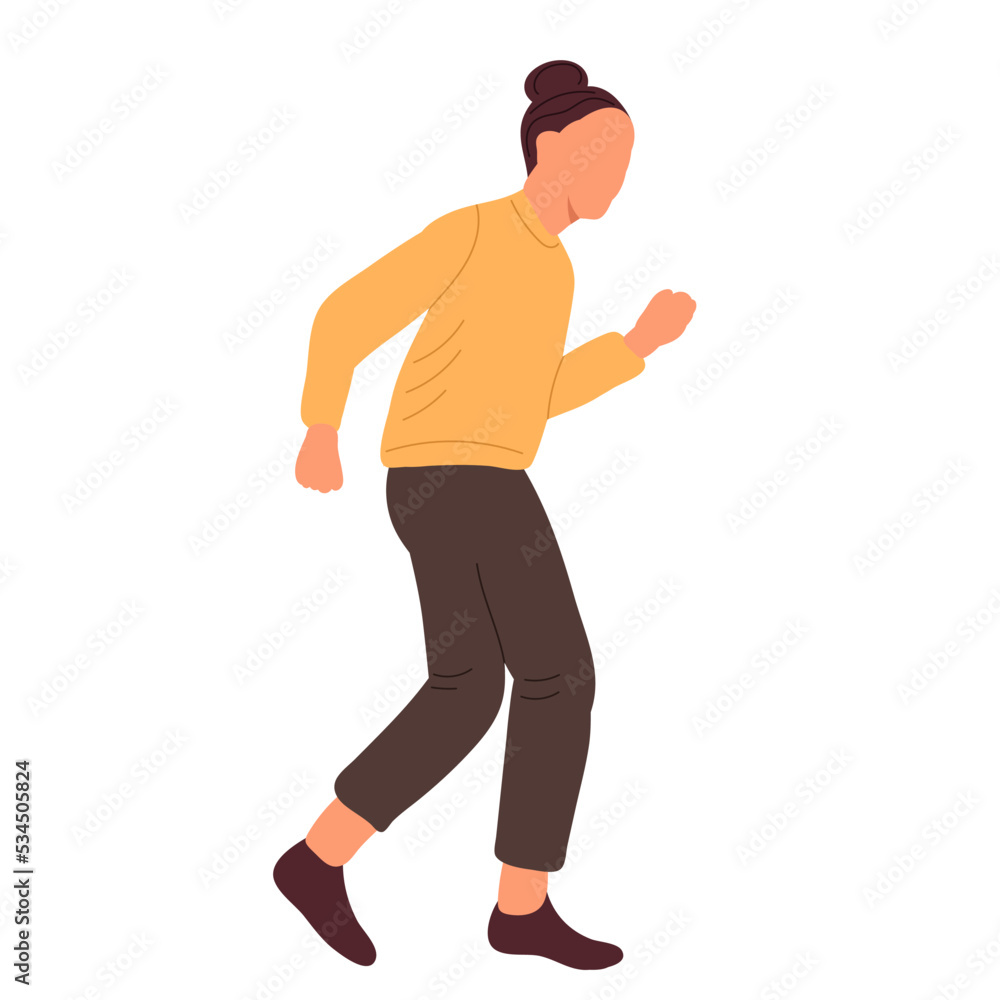woman dancing on white background woman dancing on white background