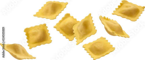 Obraz  z motywem Ravioli pasta isolated 