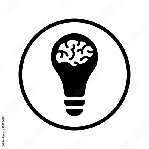 Brain, energy, power, battery icon