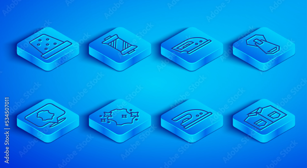 Set line Thimble for sewing, Sewing thread on spool, Electric iron, Leather, Zipper, and Shirt icon. Vector Set line Thimble for sewing, Sewing thread on spool, Electric iron, Leather, Zipper, and Shirt icon. Vector