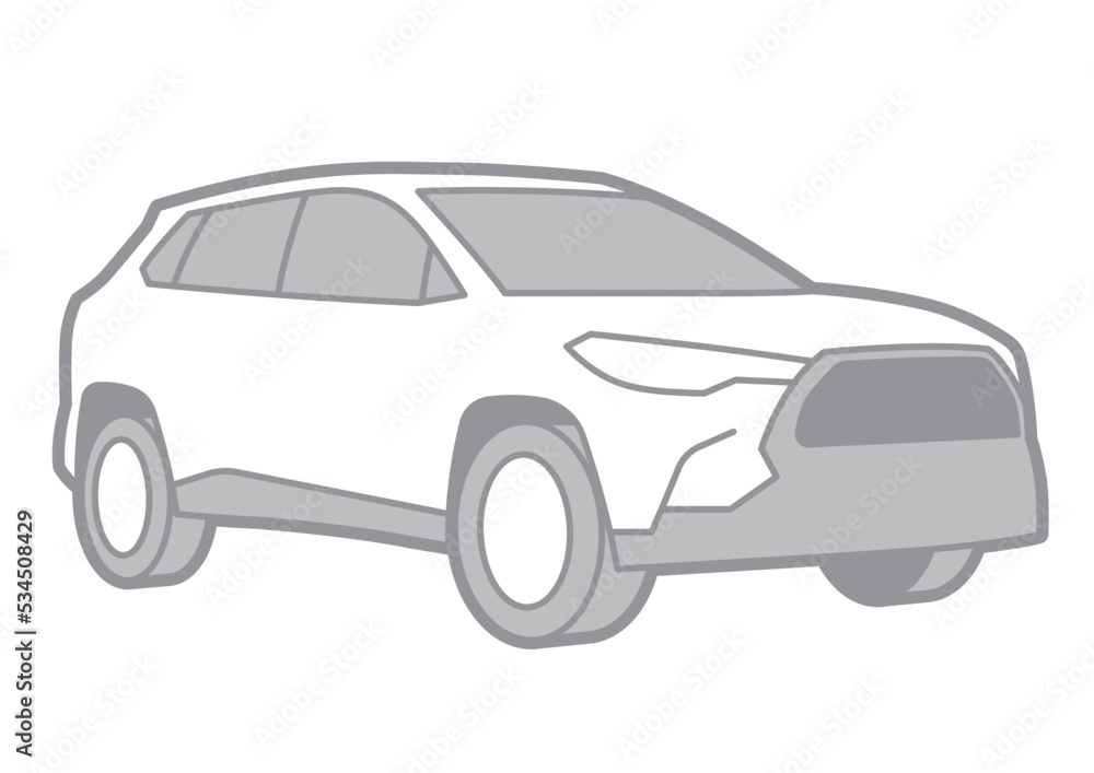 Fototapeta premium SUV VECTOR ILLUSTRATOR - SPORTCAR_T009 : 534508429