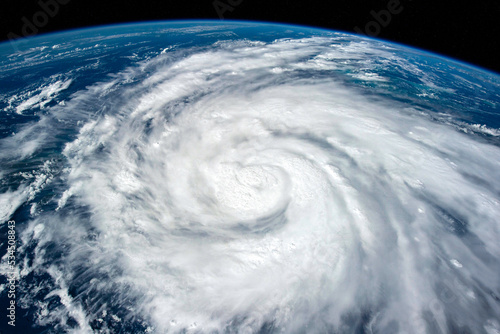 Hurricane Ian, 2022. Digital enhancement. Elements by NASA photo