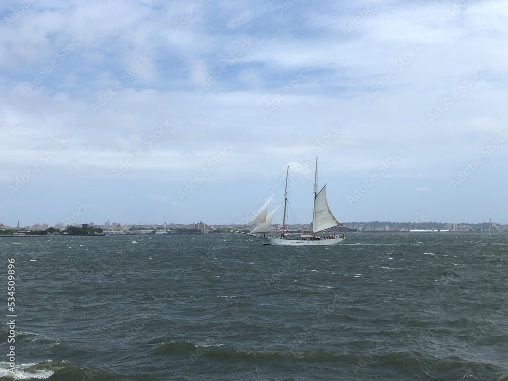 Fototapeta premium sailing in the sea