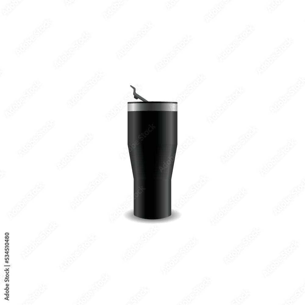 Tumbler mockup vector graphics