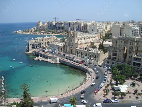 St Julians Bay from Above, Malta