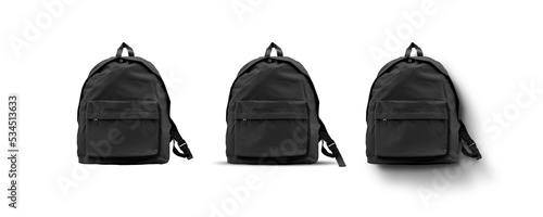 School Backpack Black Set photo