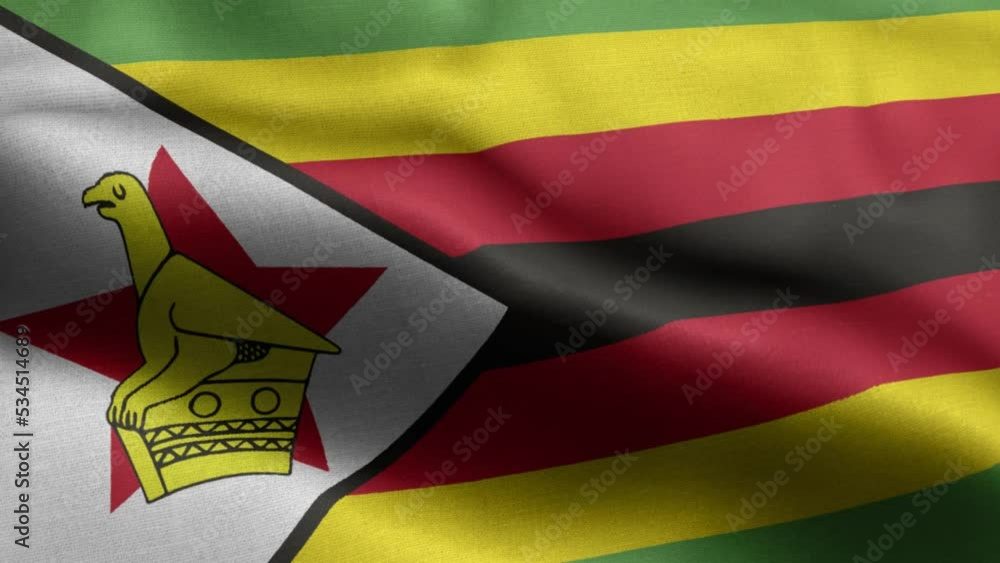 Zimbabwe Flag Reverse Flag Of Zimbabwe - Zimbabwe Flag High Detail - National flag Zimbabwe ...