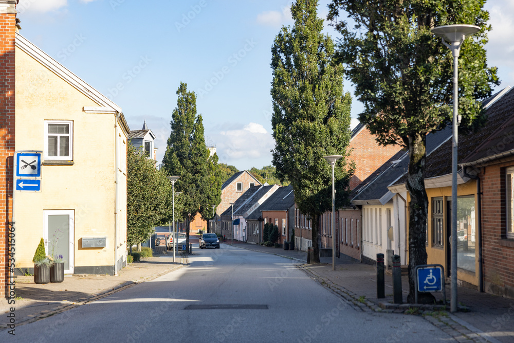 Part of Åsted village in Limfjorden,Denmark,Europe Part of Åsted village in Limfjorden,Denmark,Europe