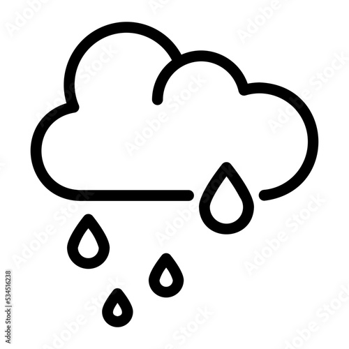 rain line icon