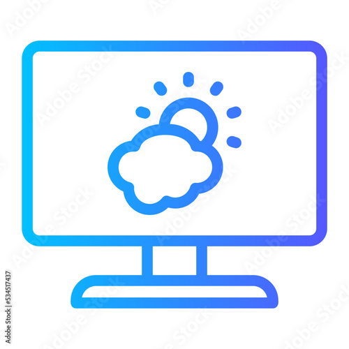 meteorology gradient icon