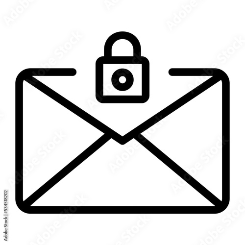 private mail line icon