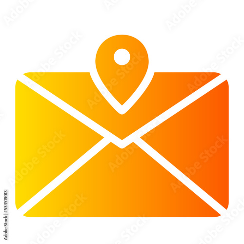 navigate email gradient icon