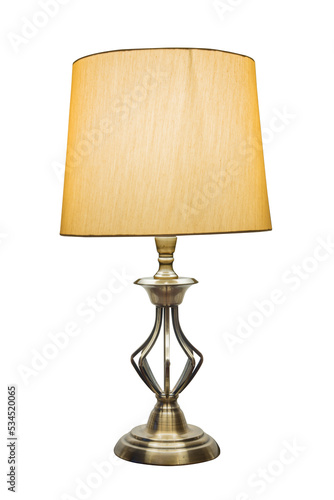 Canvas Print Table lamp isolated.