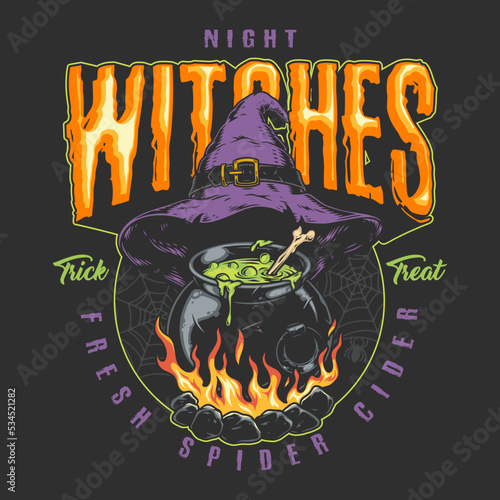 Night witches element colorful vintage