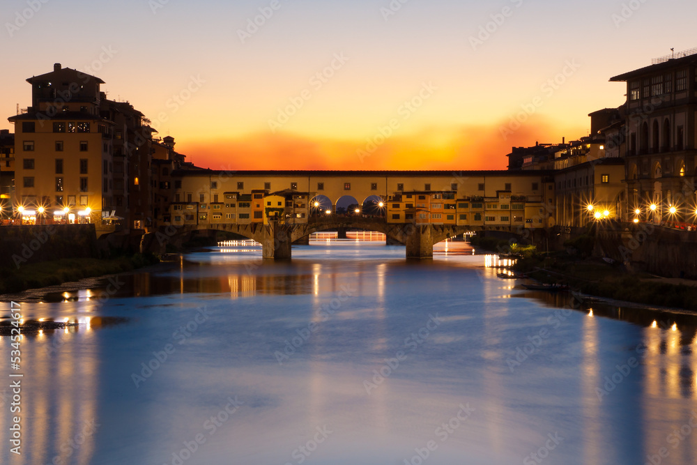 Ponte Vecchio at sunset