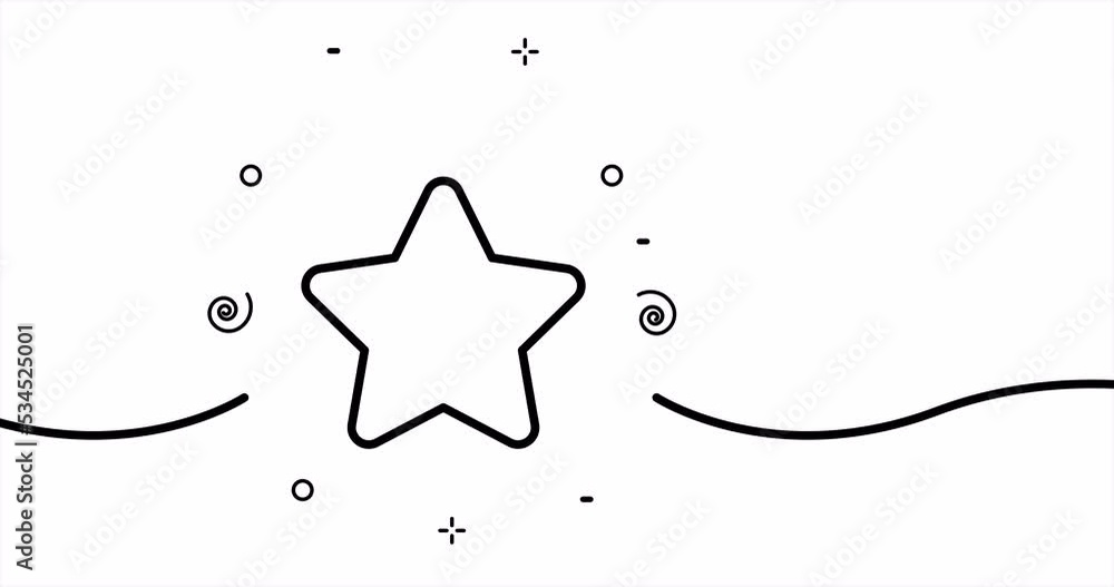 Star with rounded corners. Customers mark, rate the service, rating ...