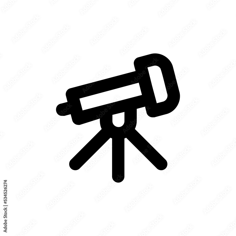 Telescope vector icon in Line Art Style for Design, Presentation, Website or Apps Elements Telescope vector icon in Line Art Style for Design, Presentation, Website or Apps Elements
