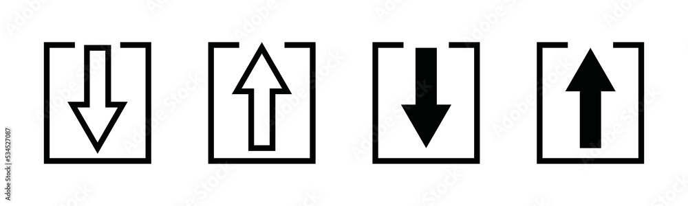 Import and export file or document icon vector set. Arrow down and up for save work symbol silhouette Import and export file or document icon vector set. Arrow down and up for save work symbol silhouette
