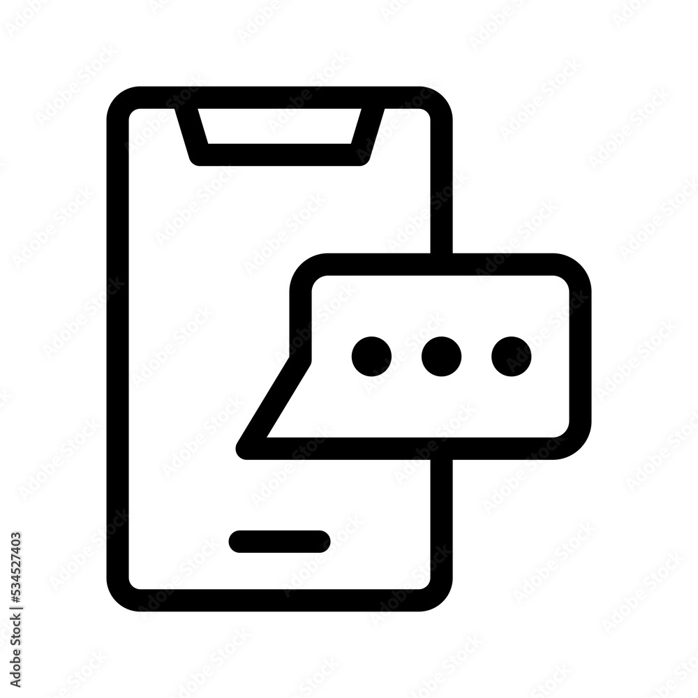 message line icon illustration vector graphic message line icon illustration vector graphic